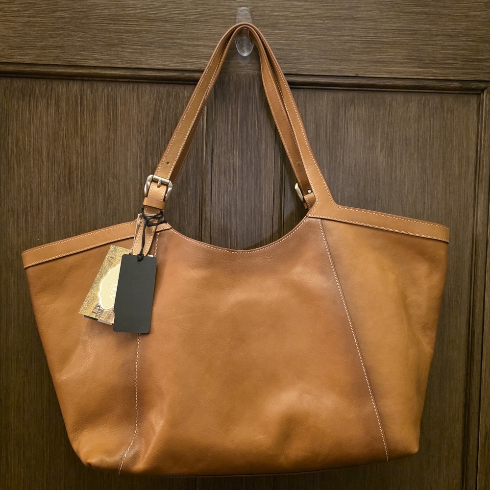 Cavalcanti Leather Tulip Large Tote